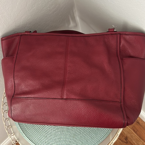 Coach Red (Maroon) Tote - Picture 6 of 12